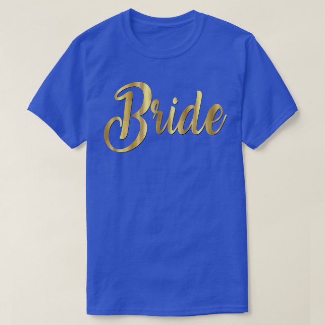 Bride  Wedding Matching Groom  T-Shirt (Design Front)