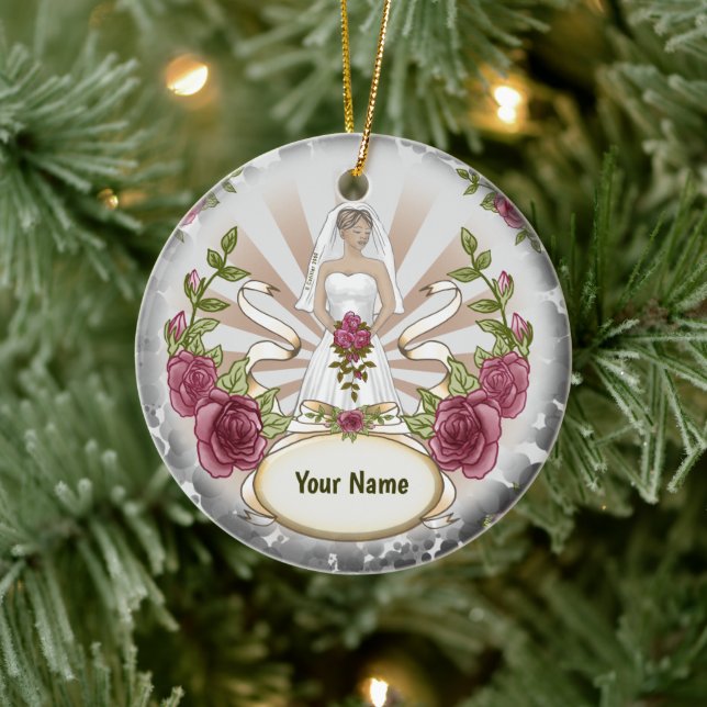 Bride Wedding Roses ornament (Tree)