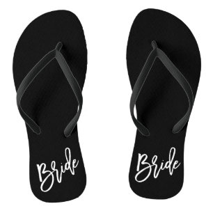 Bride White Script Thongs