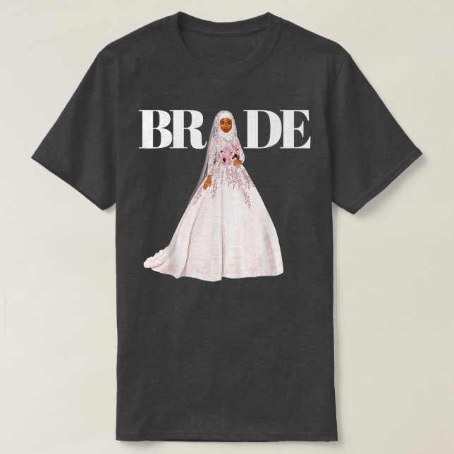 Bride Wife Valentines Muslim Wedding Marriage Wome T-Shirt (Design Front)