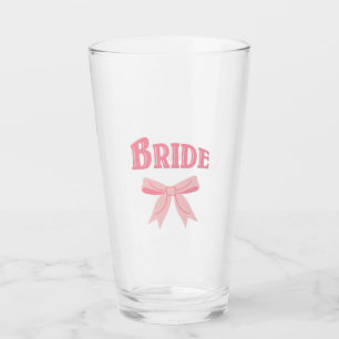 BRIDE with Custom Name  Glass