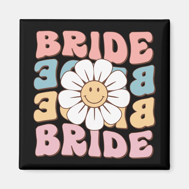 Bride Women Shirts Bride Bridal Bachelorette Party Magnet (Front)
