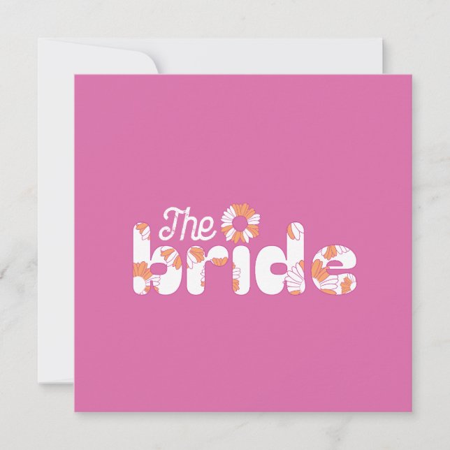 Bride Word Design, Boho-Hippie Bachelorette Party (Front)