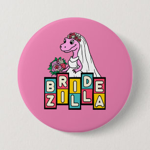 Bride Zilla Retro 7.5 Cm Round Badge