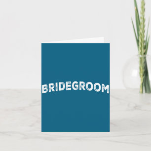Bridegroom card
