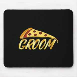 Bridegroom Funny Groom Pizza Lover Groomsmen Weddi Mouse Pad
