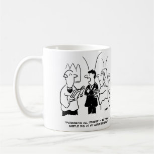 Bridegroom thinks Vicar is having a dig at him Coffee Mug