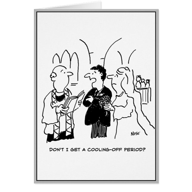Bridegroom Wants a Cooling-Off Period (Front)