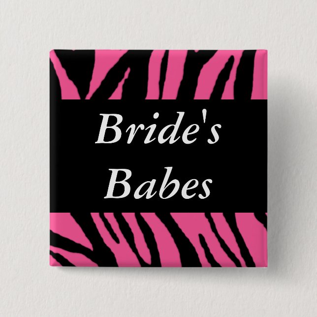 Brides Babes 15 Cm Square Badge (Front)