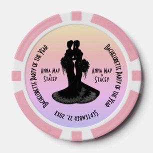 Brides Bachelorette Party Poker Chips