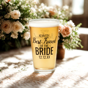 Bride's Best Friend Wedding Glass