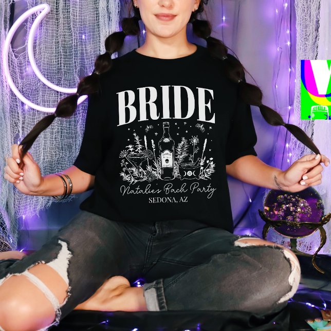 Bride's Coven Witchy Bachelorette Party Custom T-Shirt (Creator Uploaded)