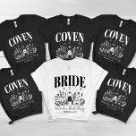 Bride's Coven Witchy Bachelorette Party Custom Tri-Blend Shirt<br><div class="desc">Get ready to party with a gothic twist in our "Ride Or Die Til Death Do We Party" Bachelorette Tri-Blend Shirt. Perfect for a Halloween-themed bachelorette bash or a gothic wedding celebration, this shirt features a bold "Ride Or Die" design that adds a touch of edgy humour and style. Customisable...</div>