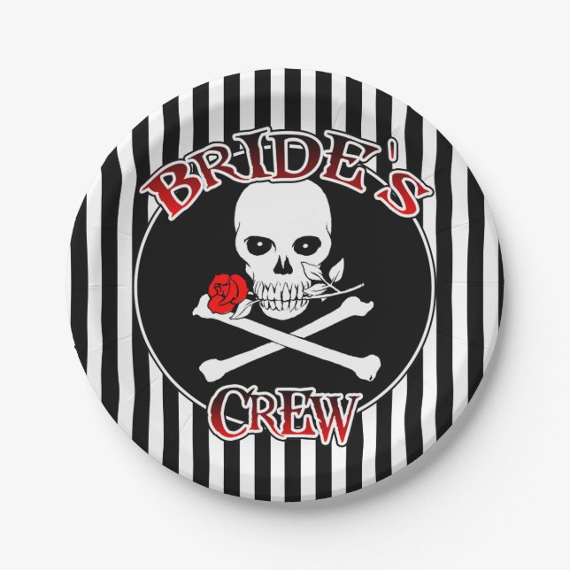 Bride's Crew Paper Plates (Front)