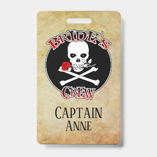 Bride's Crew Personalised ID Badge