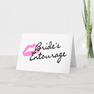 Brides Entourage Lips Card