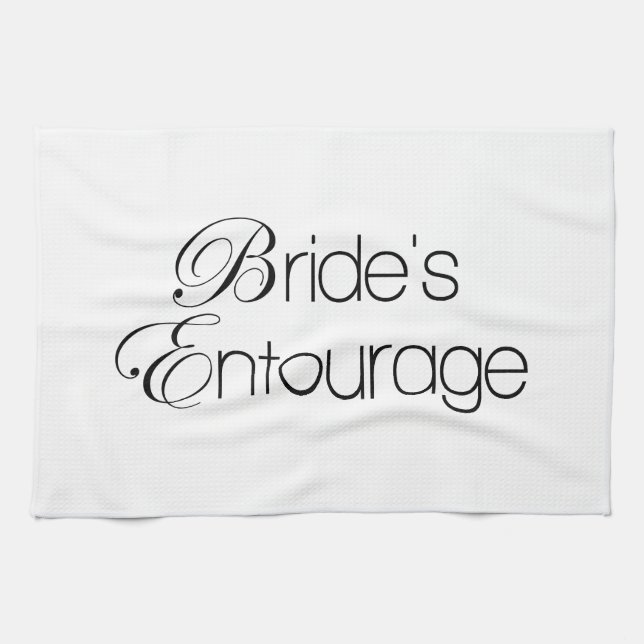 Bride's Entourage Tea Towel (Horizontal)