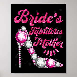 Bride's Fabulous Mother Happy Wedding Marry Vintag Poster