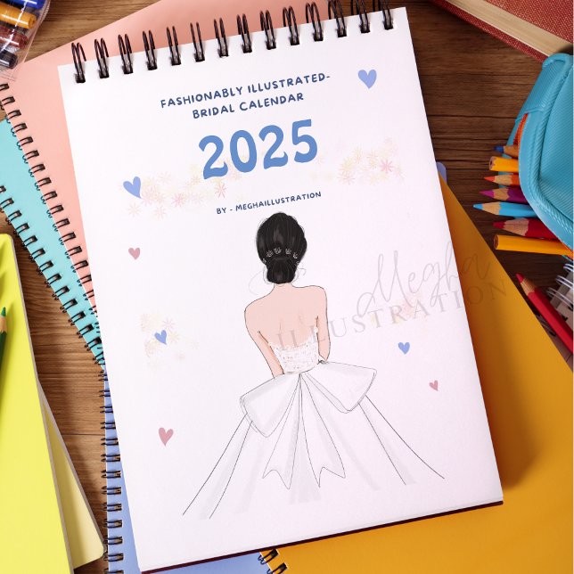 Brides, fashion illustration, wedding calendar (Creator Uploaded)