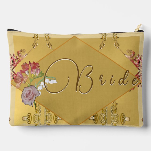 Bride's Floral Print Cut Sew Bag (Back)