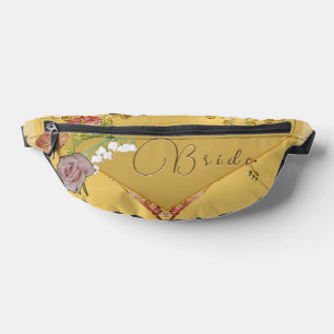 Bride's Floral Print Cut Sew Bag