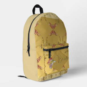 Bride's Floral Print Cut Sew Bag