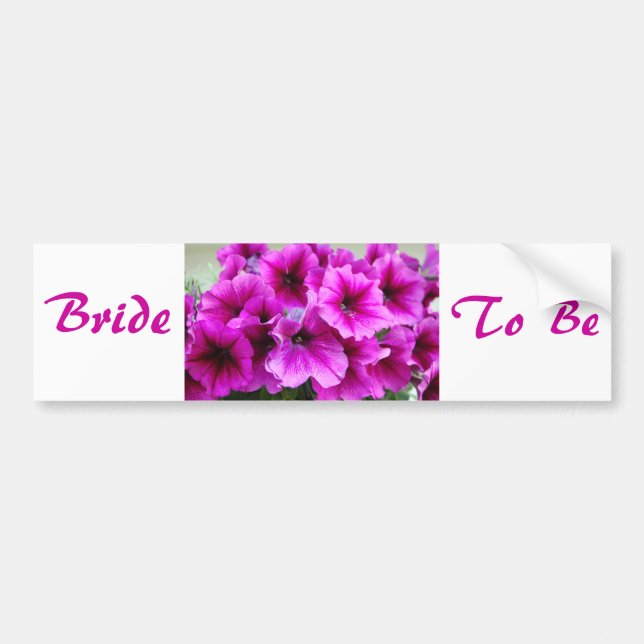 Bride's Flowers Bumper Sticker (Front)