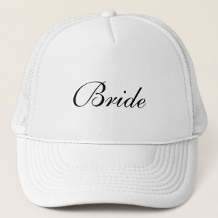 Bride's Formal Black and White Cap