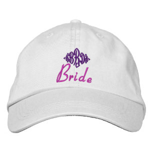Bride's Hat - with custom initials