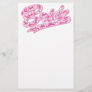 Bride's Hawaiian Flower Stationery