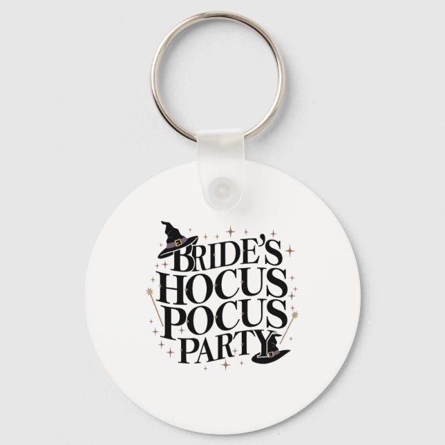 Bride's Hocus Pocus Party Bachelorette Halloween 1 Key Ring (Front)