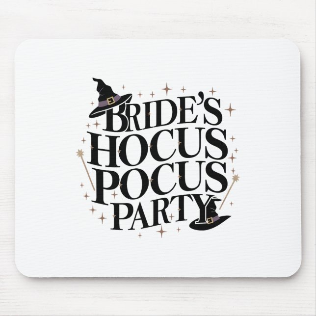 Bride's Hocus Pocus Party Chelorette Halloween 1  Mouse Pad (Front)