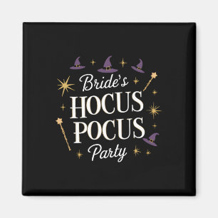 Bride's Hocus Pocus Party Chelorette Halloween Magnet