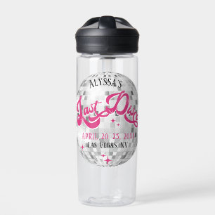 Bride's Last Disco Bachelorette Party Favour Gift Water Bottle