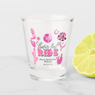 Bride's Last Ride Bachelorette Party Shot Glass