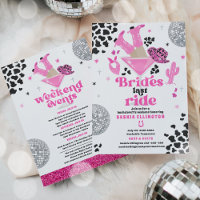 Brides Last Ride Bachelorette Weekend Itinerary