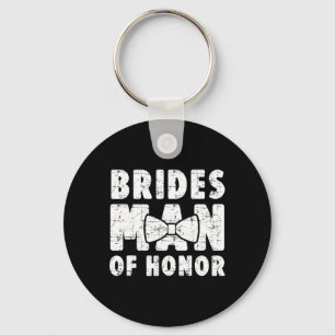 Brides Man Of Honour Wedding Tee Bachelor Bachelor Key Ring