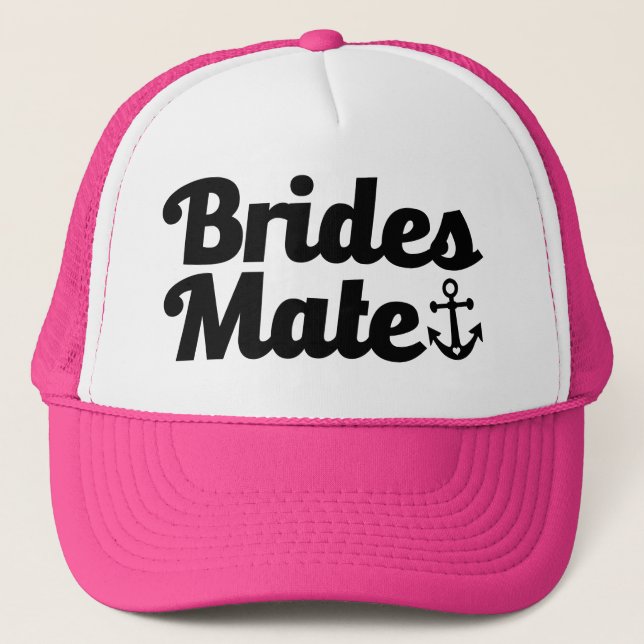 Brides Mate with Anchor Bridesmaid Hat (Front)