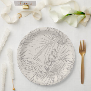 Bride's Paradise, Tropical Romance Wedding Plates