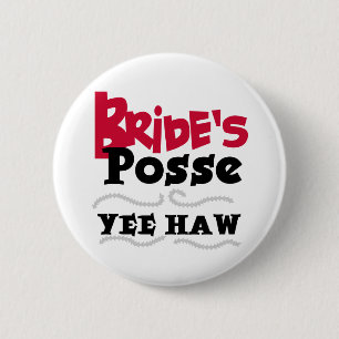 Bride's Posse 6 Cm Round Badge