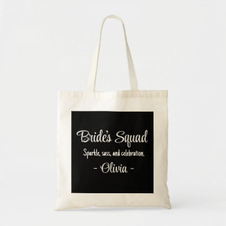 Bride's Squad: Sparkle, sass, and celebration. Tote Bag