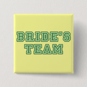 Bride's Team Lapel Button