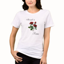 Bride's Team Red Roses Bachelorette Party