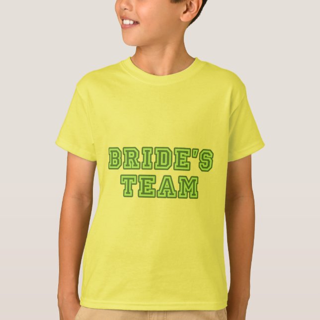 Bride's Team - University Text T-Shirt (Front)