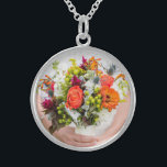 Bride's Wedding Bouquet Add Your Photo Keepsake Sterling Silver Necklace<br><div class="desc">Customise this design today! This gift is perfect for expression for the special occasion.
 Come check out our store,  for all our cool designs.</div>