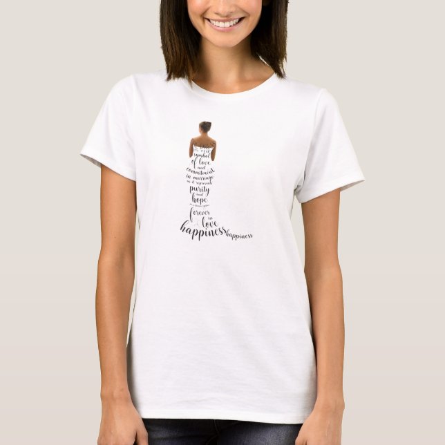 Bride's Wedding Vows T-shirt (Front)