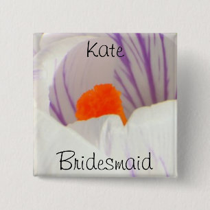 Bridesmaid 15 Cm Square Badge