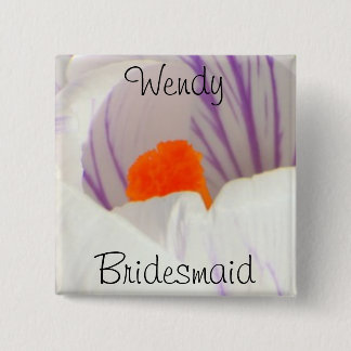 Bridesmaid 15 Cm Square Badge