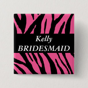 Bridesmaid 15 Cm Square Badge