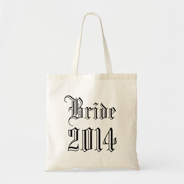 Bridesmaid 2014 Bag - Black and White (Front)